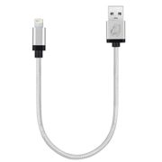 Perfect Size for DJI Inspire 1 Phantom 4 Phantom 3 Remote Control with iPad Air Mini, Cambond Apple MFi Certified 1ft Lightning Cord Nylon Braided for iPhone 7 7 Plus 6 6 plus 5 iPod( Solid Silver )