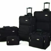 Samsonite 5 Piece Nested Luggage Set, Black