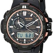Casio Men's 'Pro Trek' Quartz Stainless Steel and Resin Sport Watch, Color:Black (Model: PRW-S6000Y-1CR)